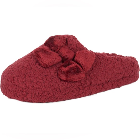 Jessica Simpson Burgundy Plush MarshmallowSlideon House Slipper Clog Memory Foam - Picture 7 of 10